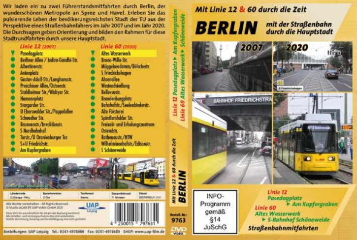 Berlin - Mit der Straßenbahn durch die Hauptstadt - Linien 12 & 60 durch die Zeit (DVD)