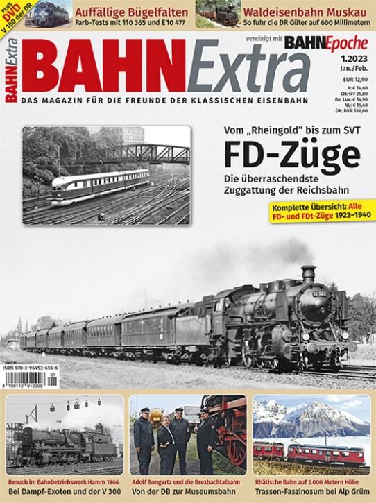 FD-Züge 1923–1940 - Vom Rheingold bis zum SVT (BahnExtra 1-2023)