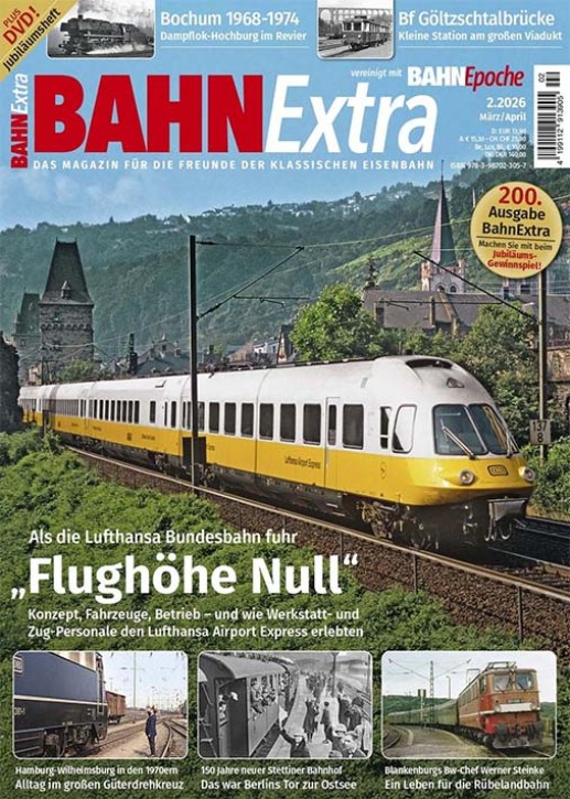 Flughöhe Null - Als die Lufthansa Bundesbahn fuhr - BahnExtra 2-2026