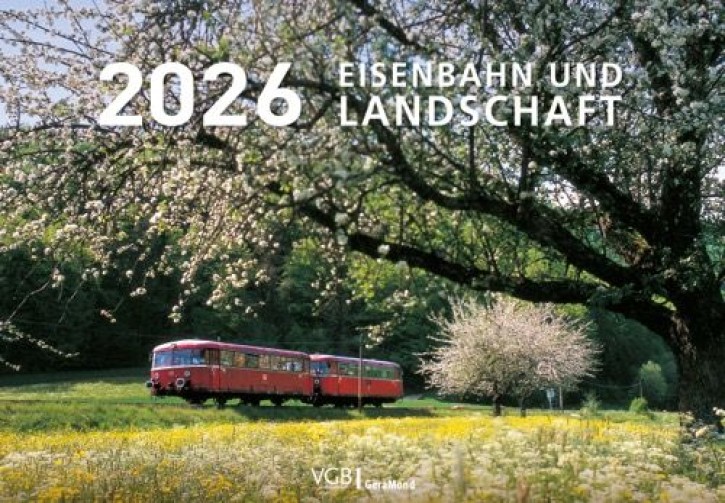 Eisenbahn und Landschaft Kalender 2026