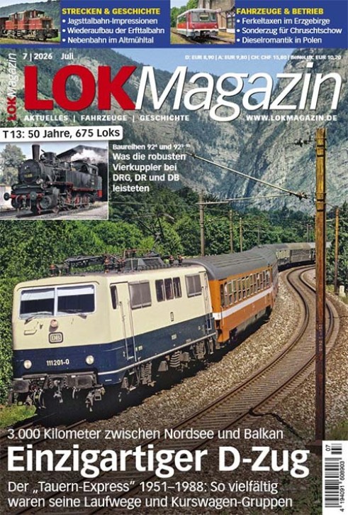 Lok Magazin 7-2026 - Tauern-Express, Baureihe 92 u.v.m.