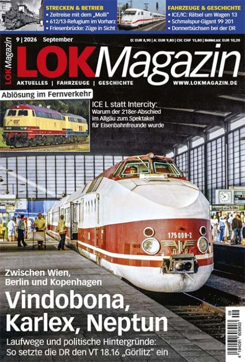 Lok Magazin 9-2026 - VT18.16, ICE L, Molli, Donnerbüchsen u.v.m.