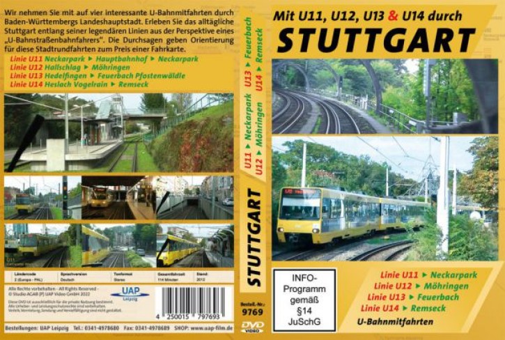 Mit U11, U12, U13 und U14 durch Stuttgart (DVD)