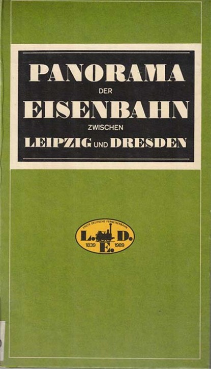 Panorama der Eisenbahn zwischen Leipzig und Dresden (Antiquariat)
