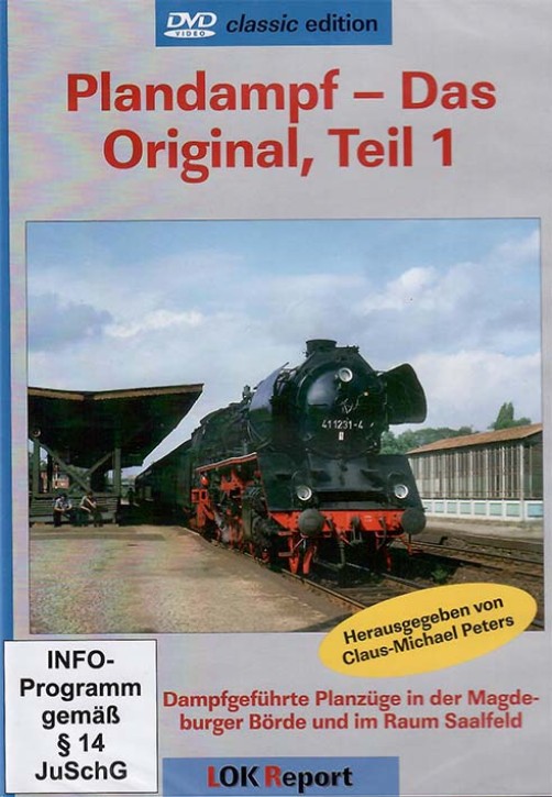 Plandampf – Das Original Teil 1 - Dampfgeführte Planzüge in der Magdeburger Börde und im Raum Saalfeld (DVD)