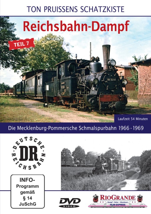 Ton Pruissens Filmschätze - Reichsbahn-Dampf Teil 7 Die Mecklenburg-Pommersche Schmalspurbahn 1966 - 1969 (DVD)