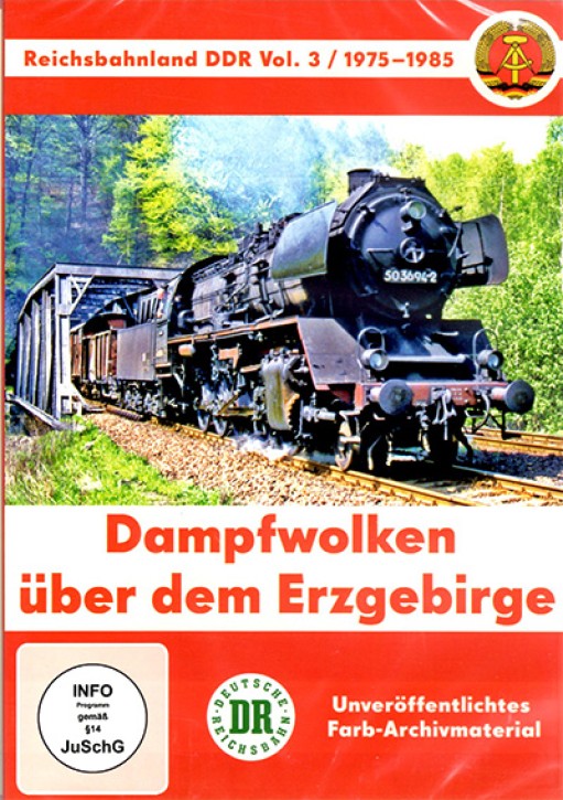 Reichsbahnland DDR Vol 3 1975-1985 - Dampfwolken über dem Erzgebirge (DVD)