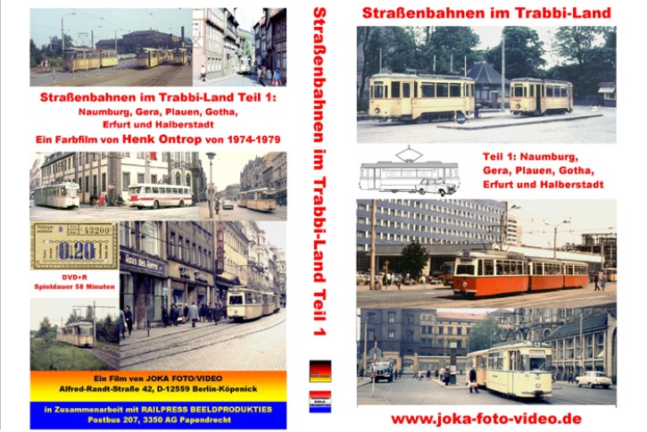 Straßenbahnen im Trabbi-Land Teil 1 Naumburg, Gera, Plauen, Gotha, Erfurt und Halberstadt (DVD)