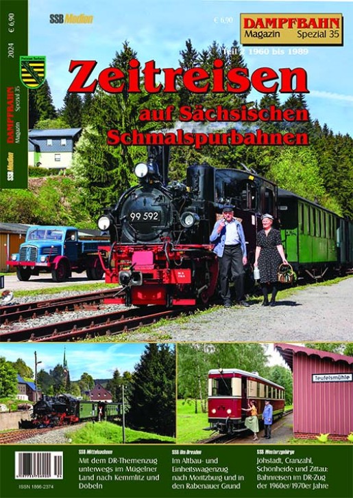 Dampfbahn Magazin Spezial 35 - Zeitreisen auf Sächsischen Schmalspurbahnen Teil 2: 1960 bis 1989