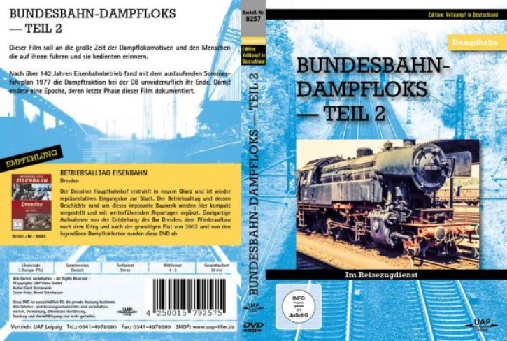 DVD: Bundesbahn-Dampfloks Teil 2: Im Reisezugdienst