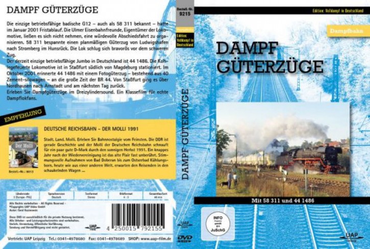 DVD: Dampfgüterzüge. Mit 58 311 und 44 1486