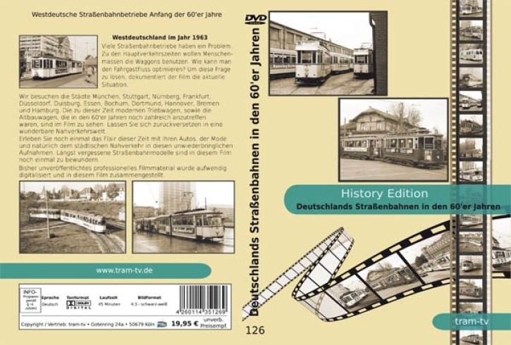 DVD: Westdeutsche Straßenbahnbetriebe Anfang der 60er Jahre. Westdeutschland im Jahr 1963